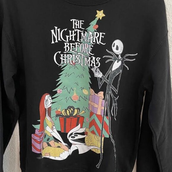 Disney "The Nightmare Before Christmas" Christmas Tree Sweatshirt - Picture 1 of 4